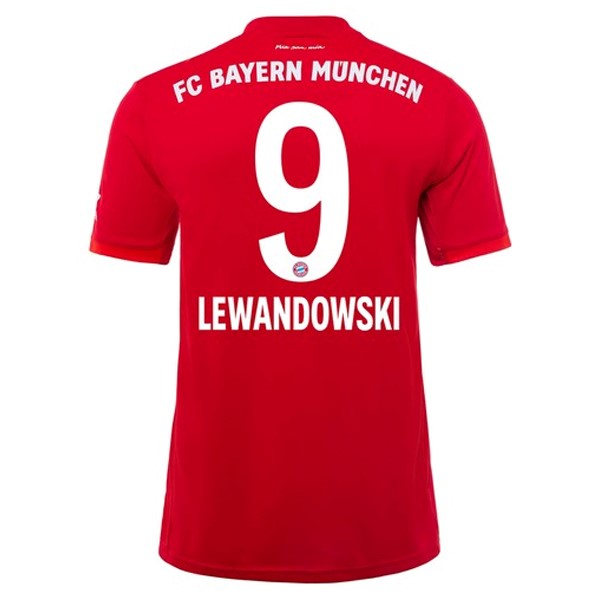 Camiseta Bayern Munich NO.9 Lewandowski Primera equipo 2019-20 Rojo